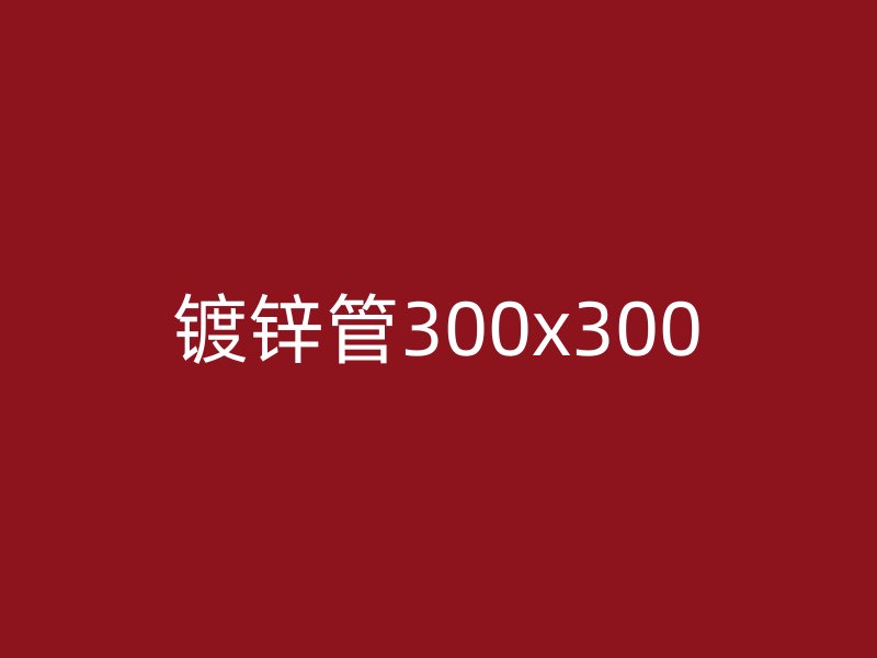 鍍鋅管300x300